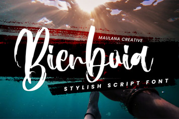 Bienboia Script Brush Font