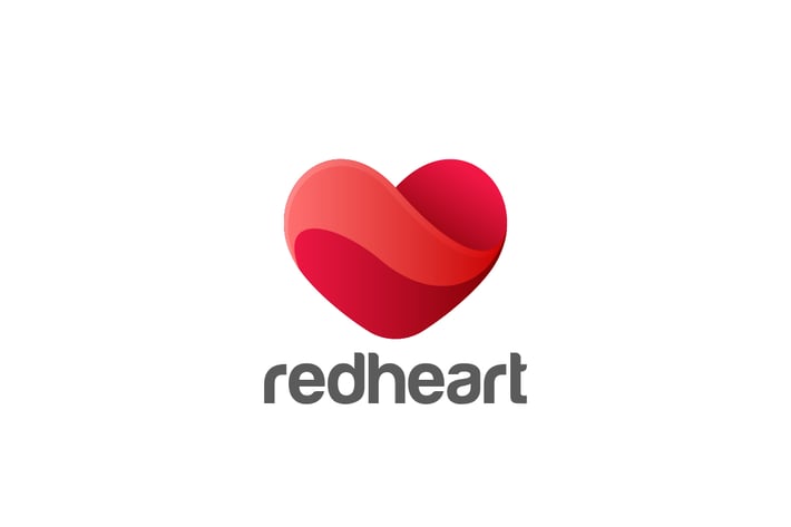 Logo Heart symbol of Love