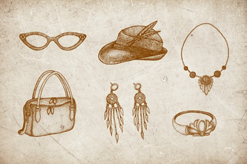 Vintage Illustration - Woman Fashion