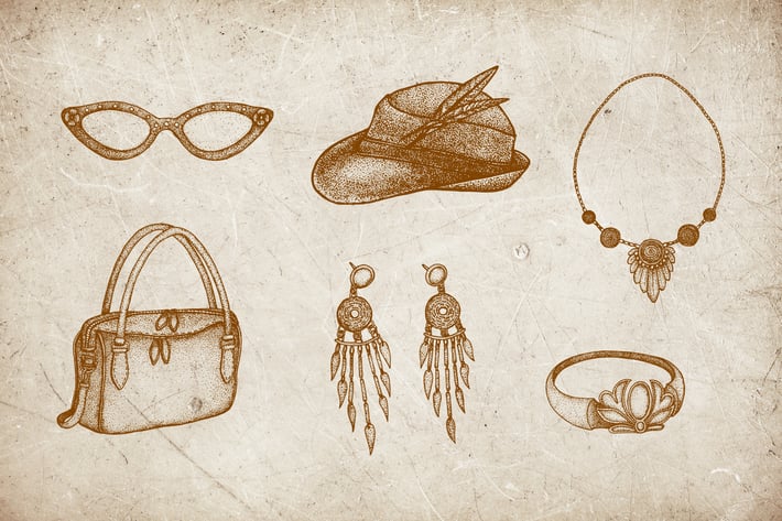 Vintage Illustration - Woman Fashion