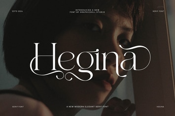 Hegina Elegant Ligature Serif Typeface