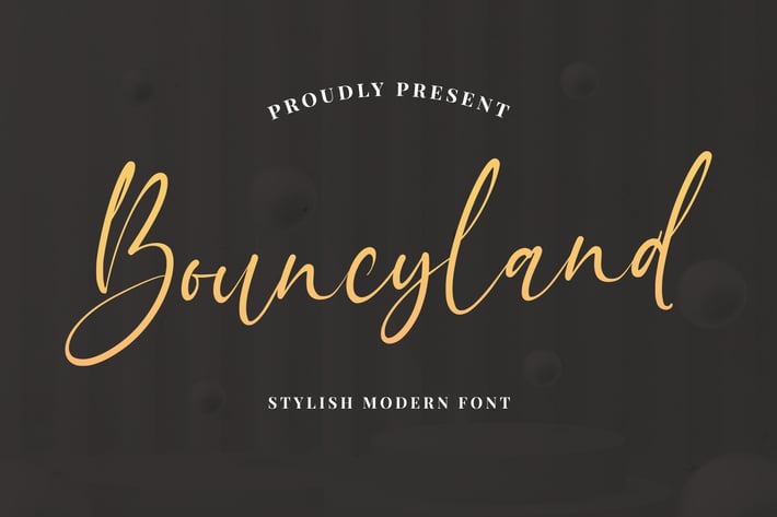 Bouncyland - Stylish Bouncy Script