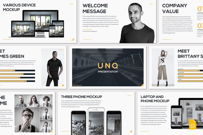 UNQ - Google Slides Template