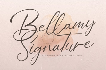 Bellamy Signature - Handwritten Font