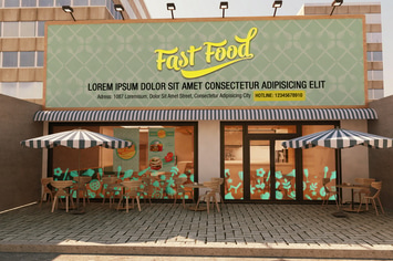 The Mockup Branding For Fast Food Outlets
