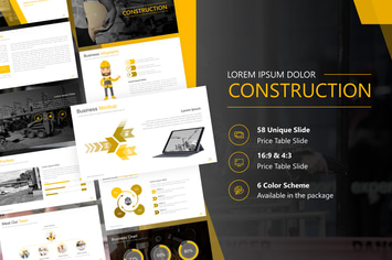 Construction Presentation Powerpoint Template