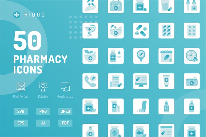 Hidoc - Pharmacy Icons