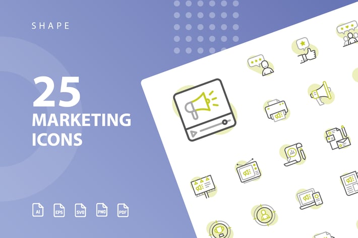 Marketing Shape Icons