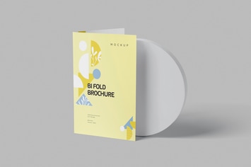 US Letter Bifold Brochure Mockups