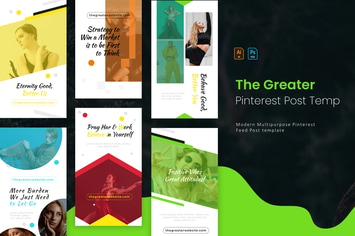 The Greater | Pinterest Post Template