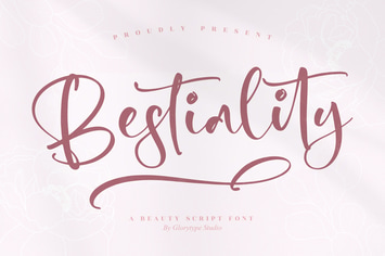 Bestiality Script Font