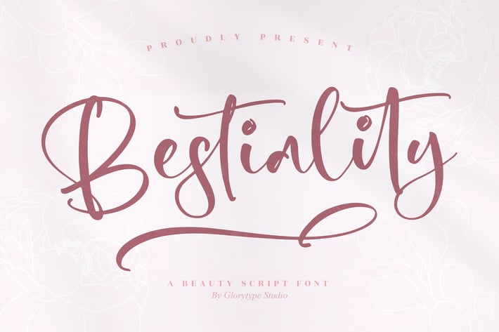 Bestiality Script Font