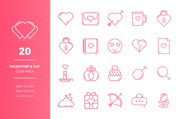 Valentines Day Icon Collection