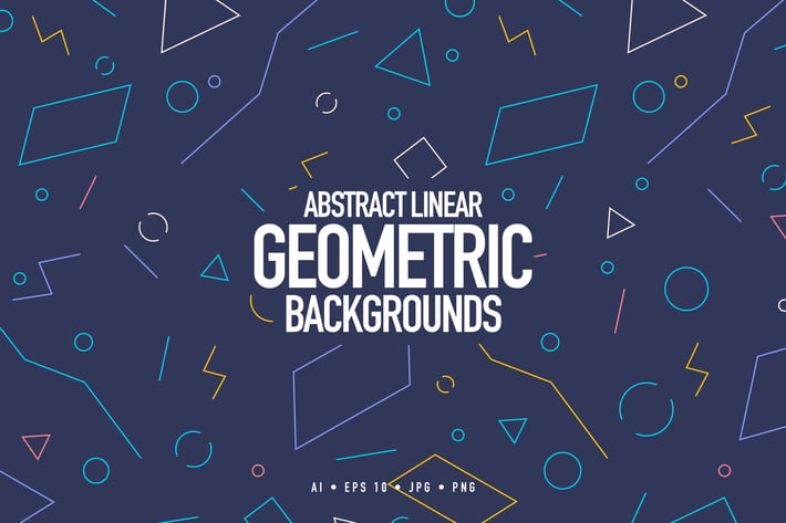 Abstract Linear Geometric Backgrounds