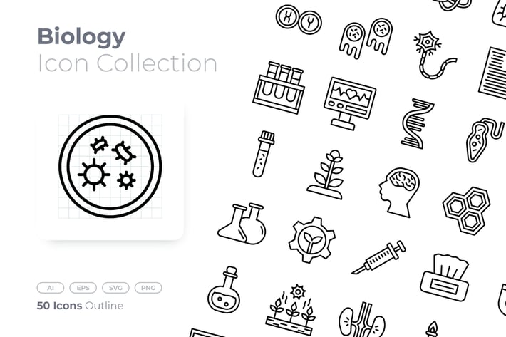 Biology Outline Icon