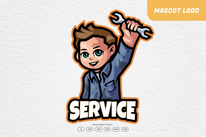 Technician Service Kid Logo