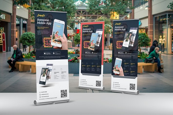 Mobile App Roll-Up Banner