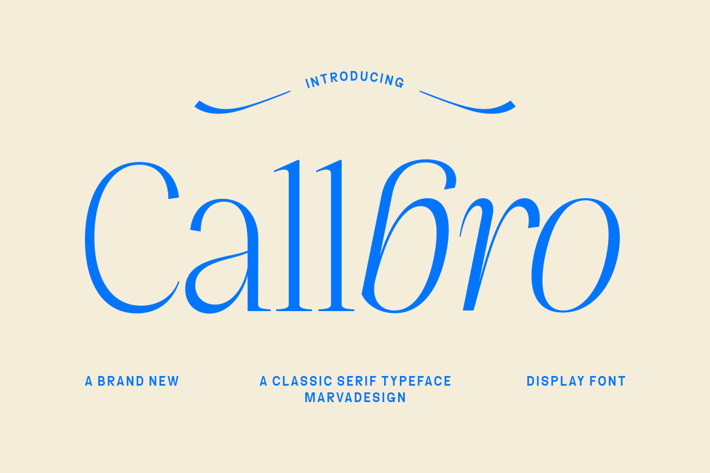 Callbro - Elegant Serif Font