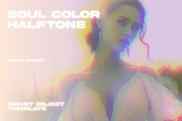 Soul Color Halftone Photo Effect