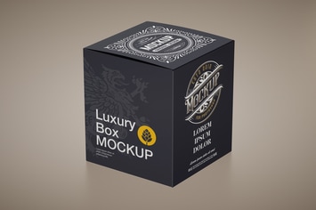 Luxury Cardboard Box Mockup