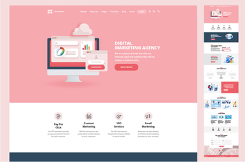 One Page Website Design Template