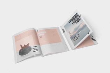 Magazine Mockup - A4 210x297 mm Size
