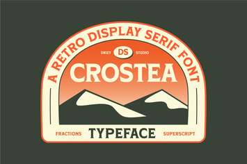 Crostea – Retro Display Serif Font
