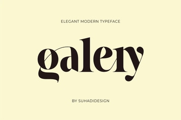 Galery - Elegant Modern Ligature Typeface