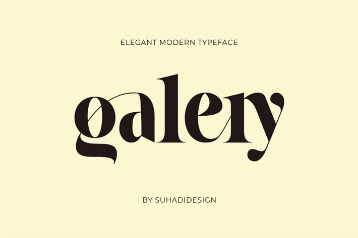 Galery - Elegant Modern Ligature Typeface