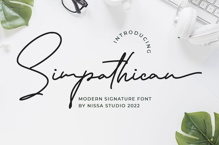 Simpathican - Signature Font
