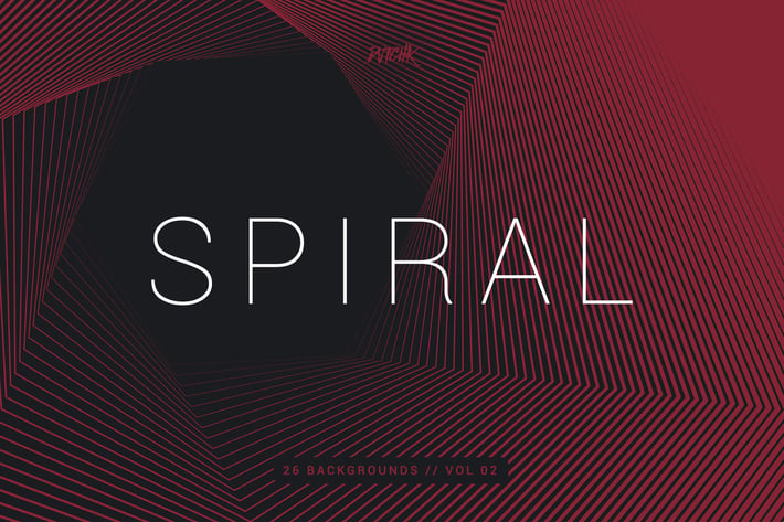 Spiral | Hexagon Swirl Backgrounds | Vol. 02