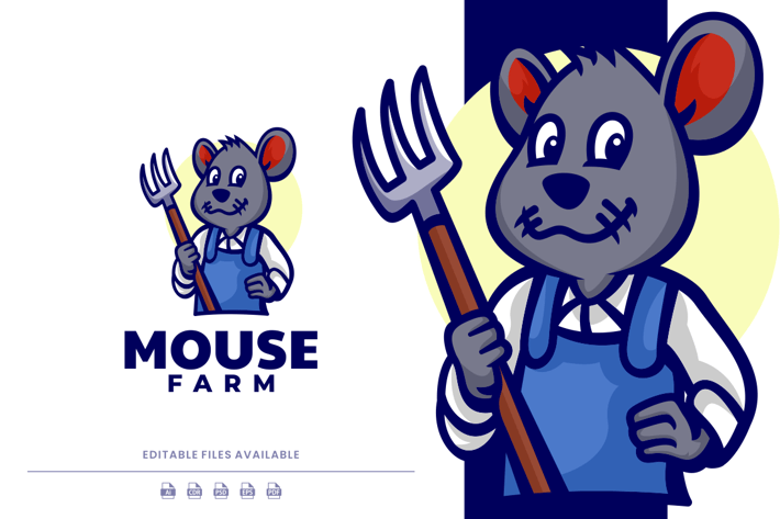 Mouse Cartoon Logo