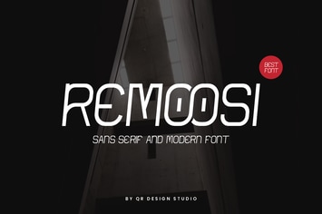 Remoosi - Digital Futuristic Font