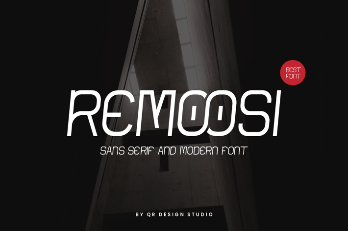 Remoosi - Digital Futuristic Font