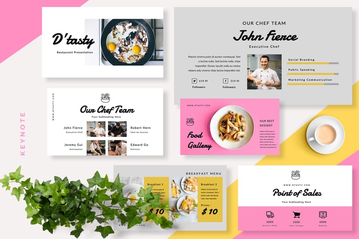 DTasty - Restaurant Keynote Presentation 