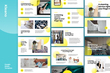 Kleano - Cleaning Service Business Google Slides