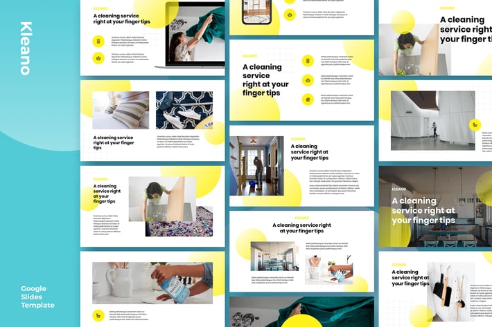 Kleano - Cleaning Service Business Google Slides