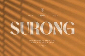 Surong Elegant Serif Font Typeface