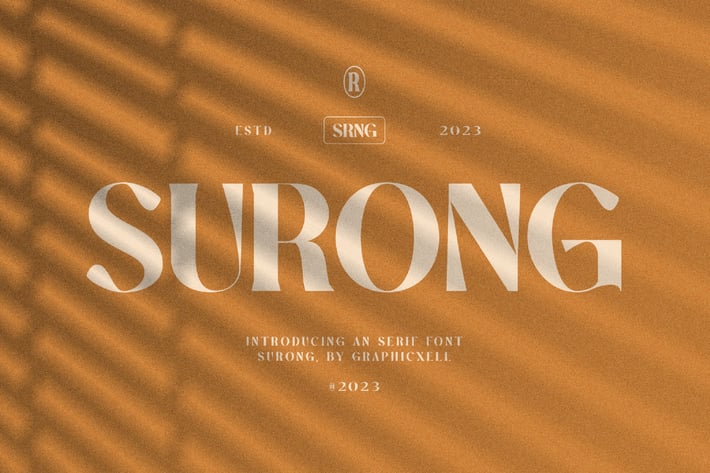 Surong Elegant Serif Font Typeface