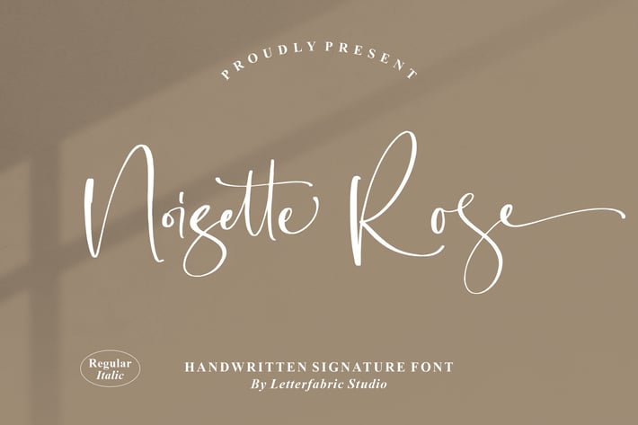 Noisette Rose Handwritten Font