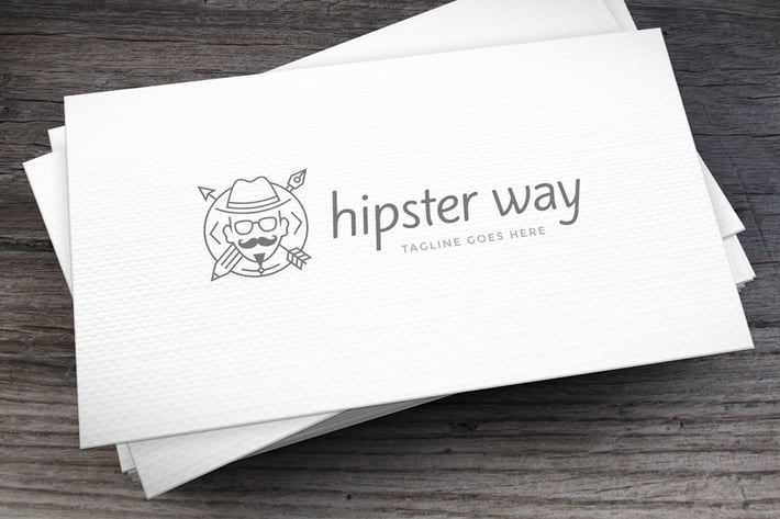 Hipster Way Logo Template