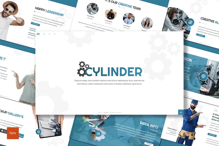 Cylinder - Business Powerpoint Template