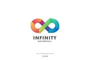Infinity Gradient Colorful Logo