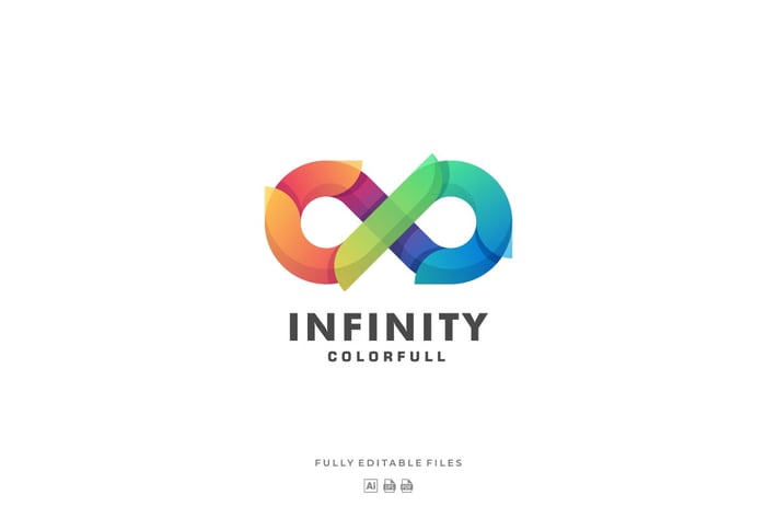 Infinity Gradient Colorful Logo