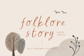 Folklore Story - Cute Font