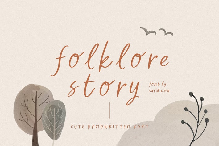 Folklore Story - Cute Font