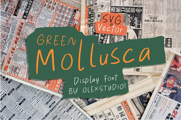 Green Mollusca - Display Font
