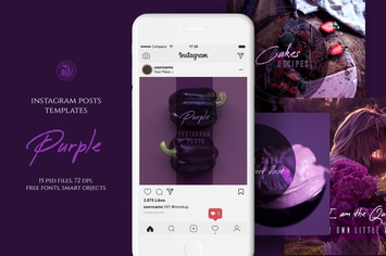 Purple Instagram Posts