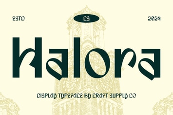 Halora – Decorative Font