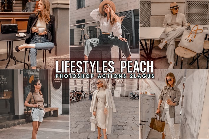 Lifestyles Peach Photoshop Actions 